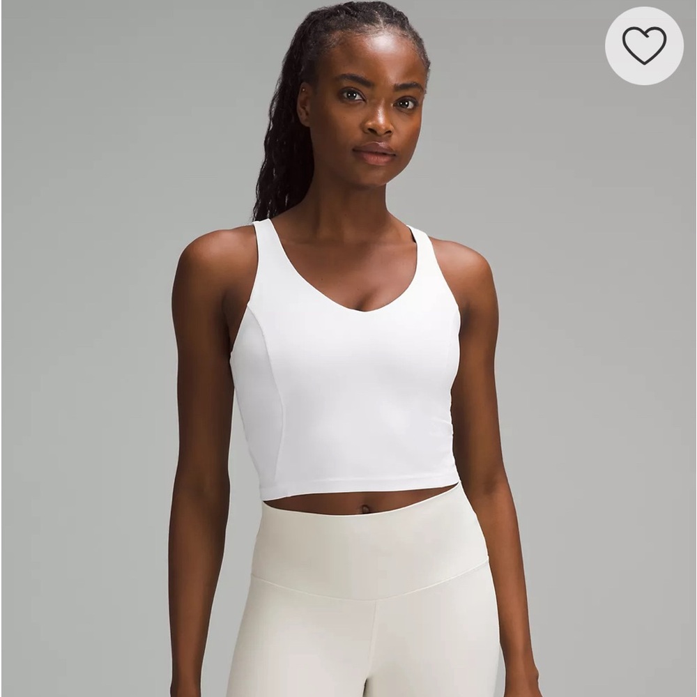 Lululemon Align Cropped Tank Yoga Sports Bra Light Support